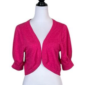 Lane Bryant Women’s Fuchsia Pink Open Front Cardigan, Size 14/16, NWT